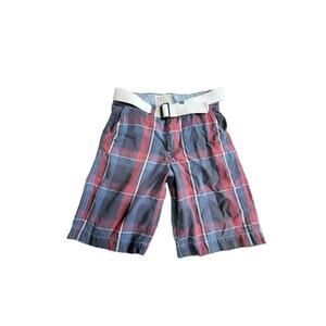 AMERICAN EAGLE Cool Longer Length Casual Plaid Chino Shorts Men's 32